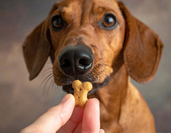 High-value, nutrient-dense treats in small portions keep training effective and your dog healthy.